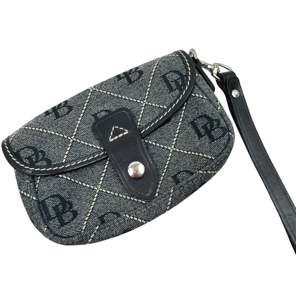 Dooney & Bourke Signature Wristlet Navy